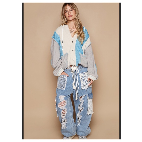 π€66 2 left POL oversized hooded thermal quilted jacket - Picture 9 of 9